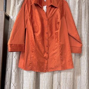 Dress Barn Ladies 18/20 Burnt Orange top